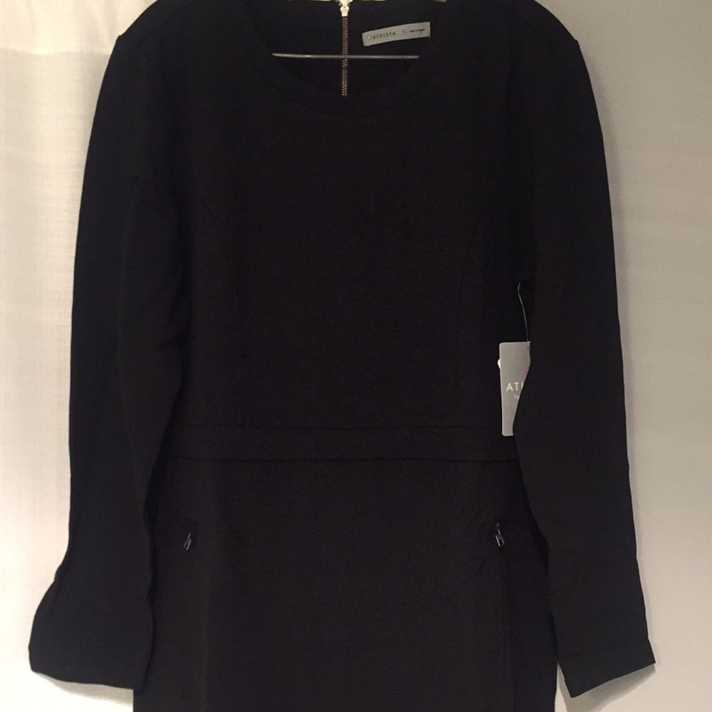 Long sleeved black dress